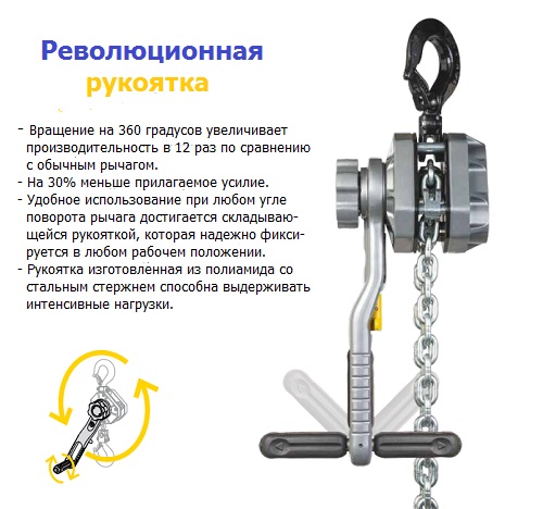 Особенности тали YALEERGO 360